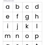 Printable Lowercase Alphabet Letters 26 Letters a z Memozor