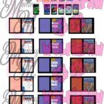 Printable LPS Front And Back Cell Phone And School Books Digital File Available To Print Immediately