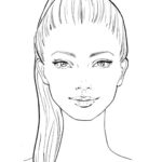 Printable Makeup Face Chart Practice Sheets digital Download Etsy