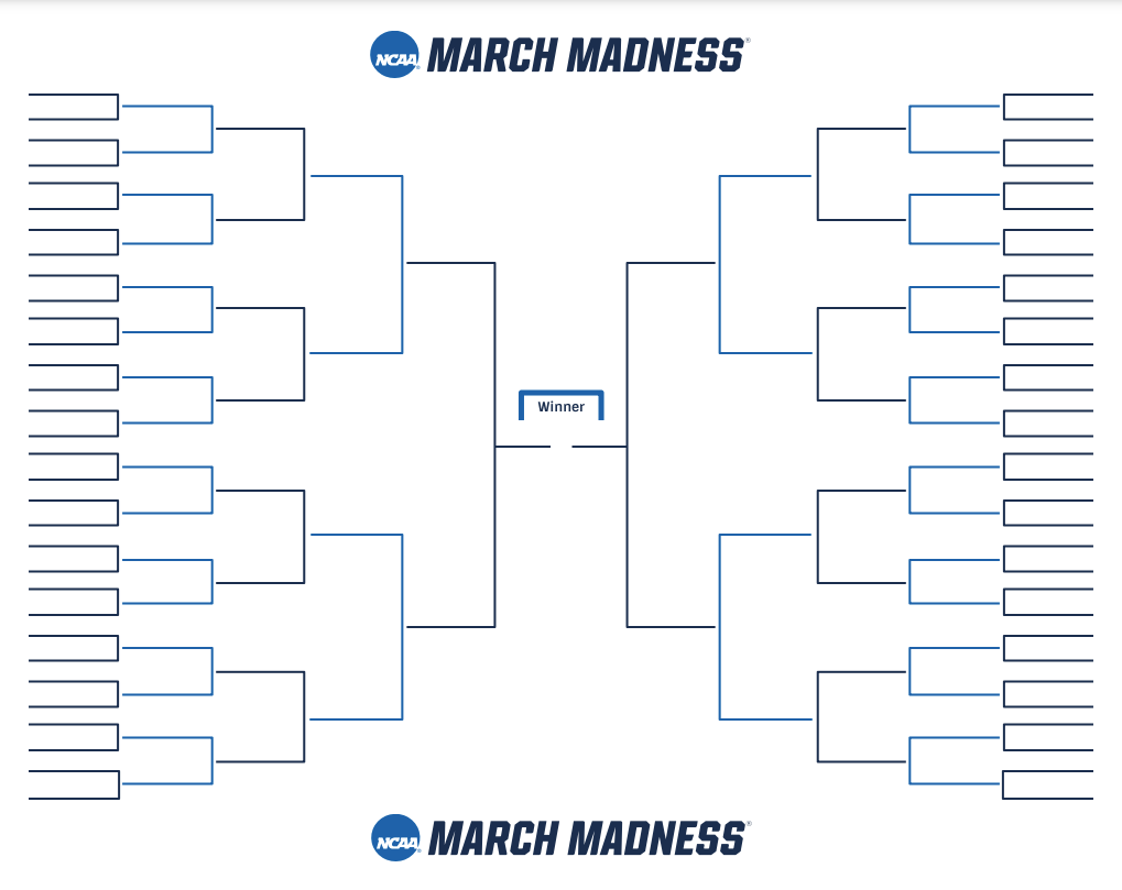 Printable March Madness Bracket For The 2021 NCAA D1 Men s  Printable March Madness Bracket For The 2021 NCAA D1 Men s