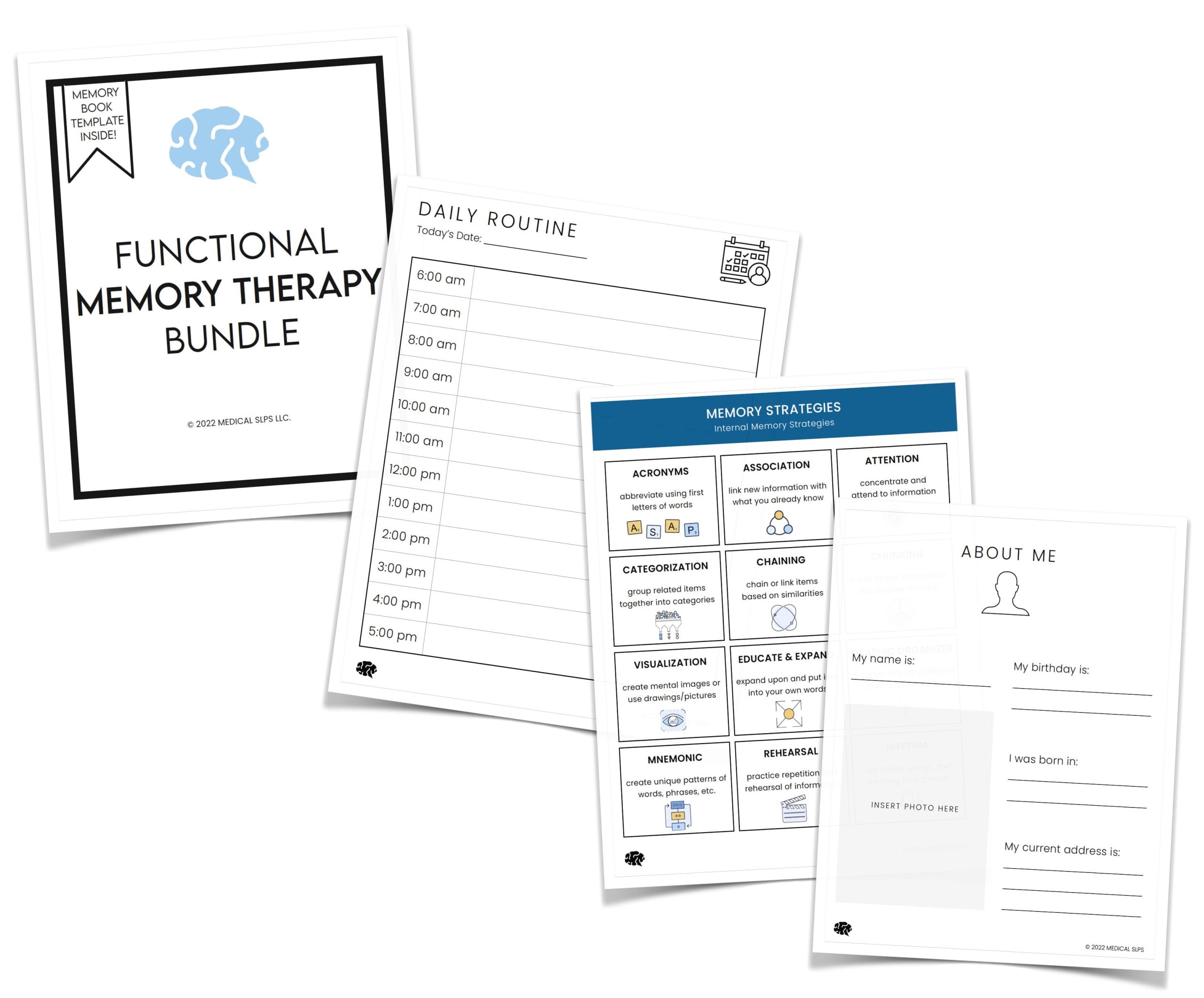 Printable Memory And Orientation Book
