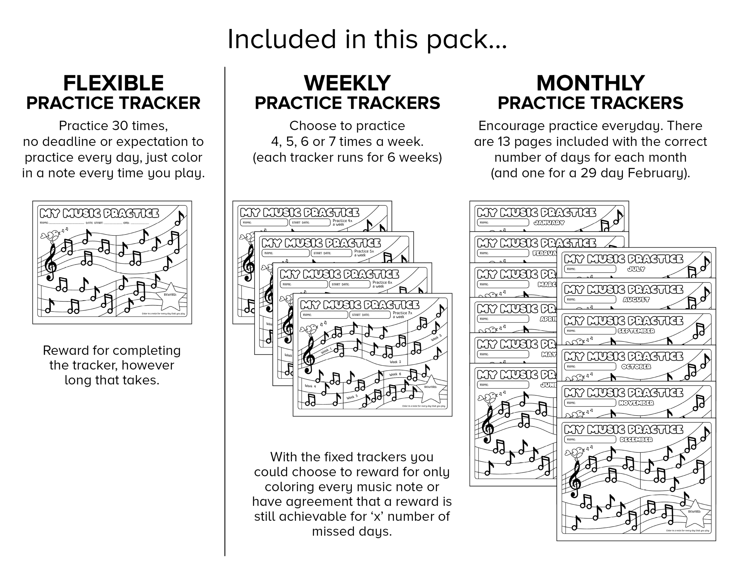 Printable Music Practice Log Thrive At Home