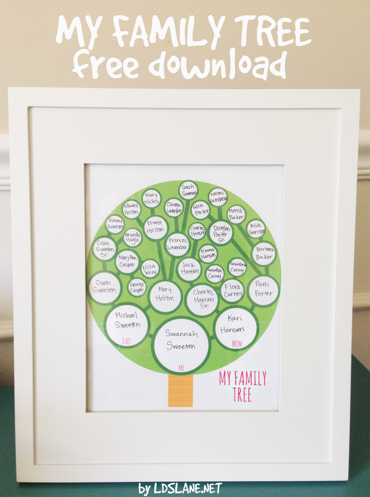 Printable My Family Tree