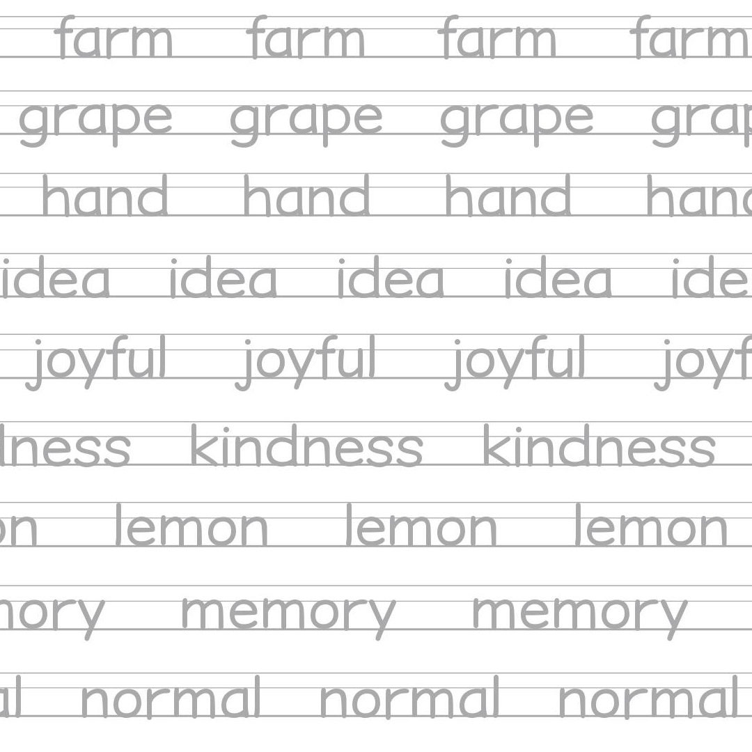 Printable Neat Handwriting Worksheets 10 Pages Middle School 