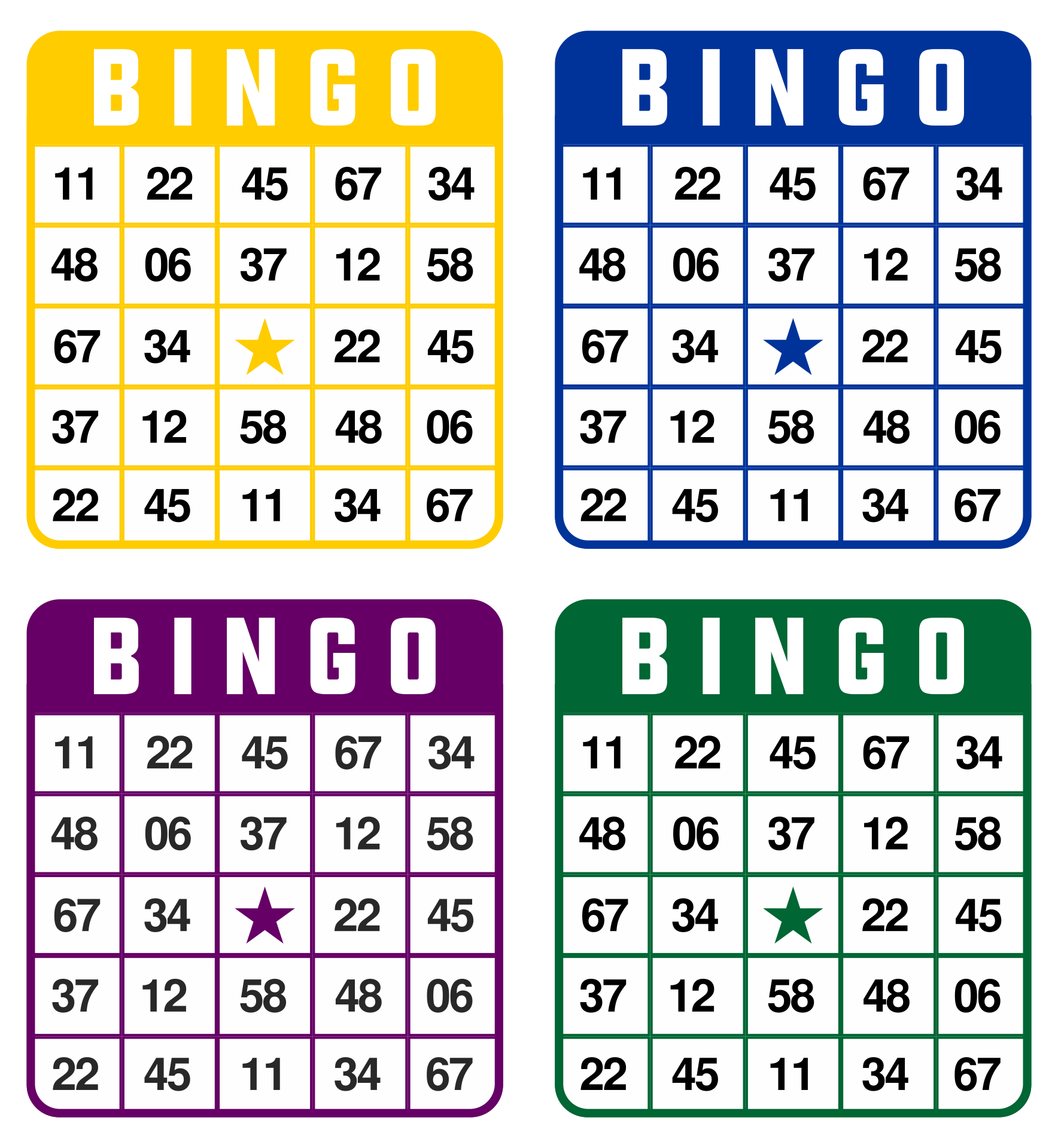 Printable Number Bingo Cards Juli Worksheets Library