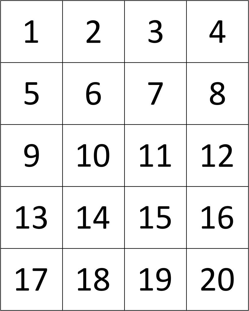 Printable Number Cards Mamas Learning Corner Worksheets Library