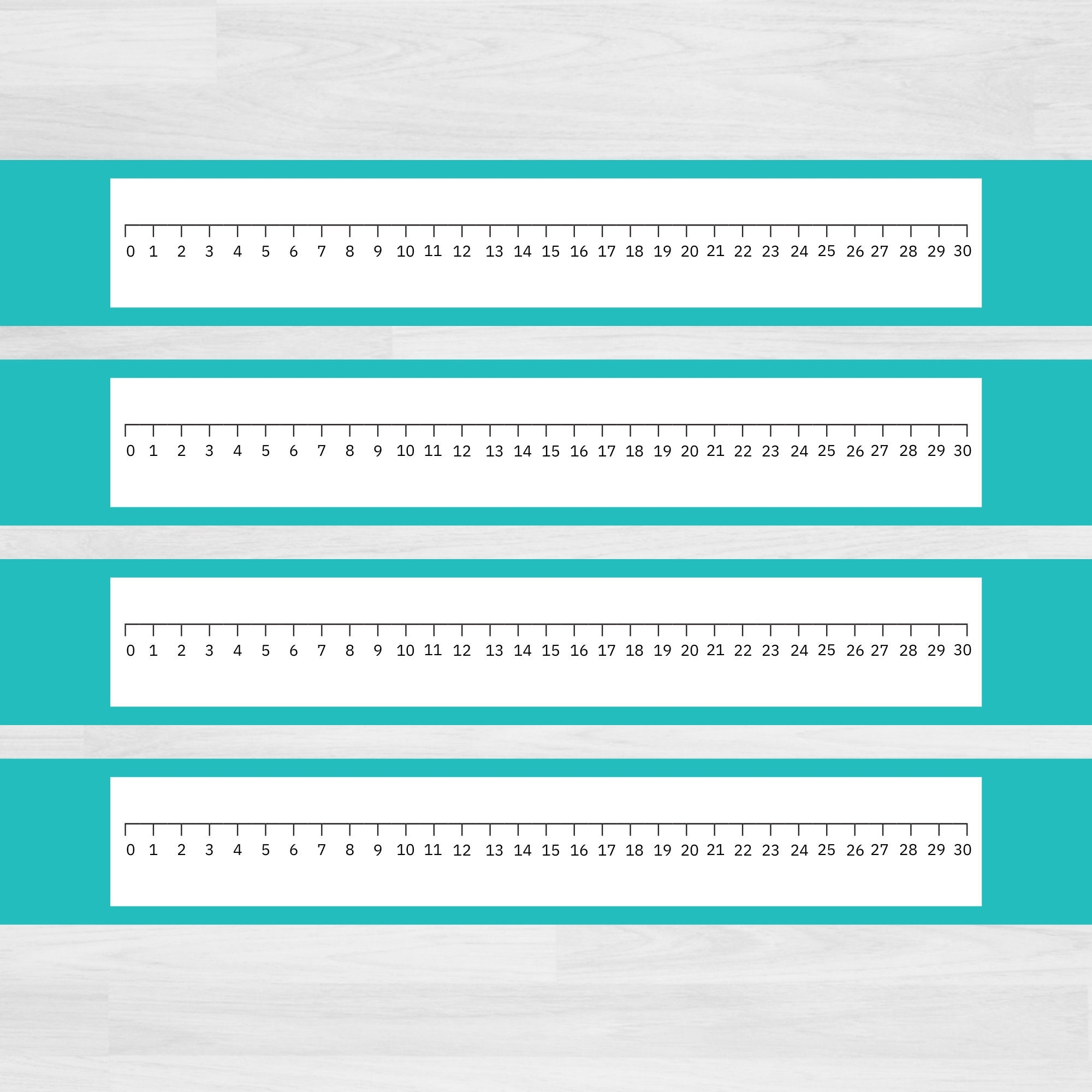 Printable Number Line 0 30 Number Line Printable Counting To 