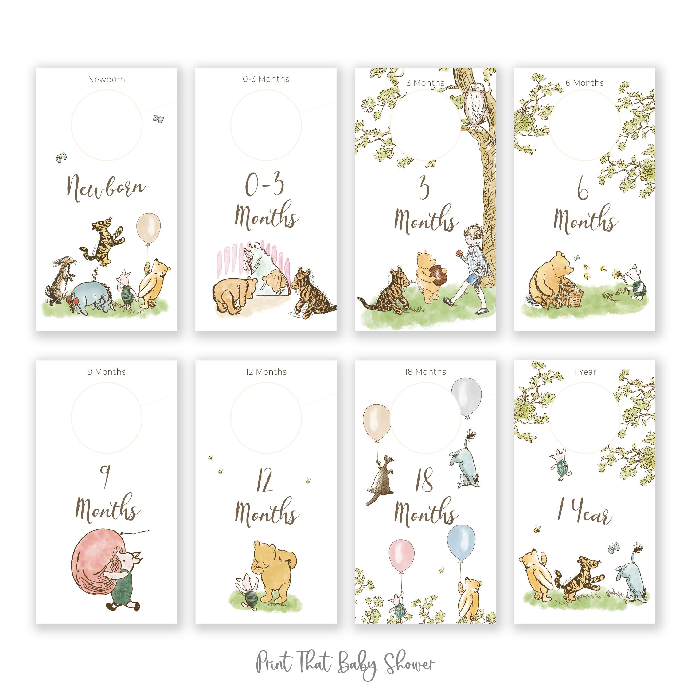 free printable nursery closet dividers
