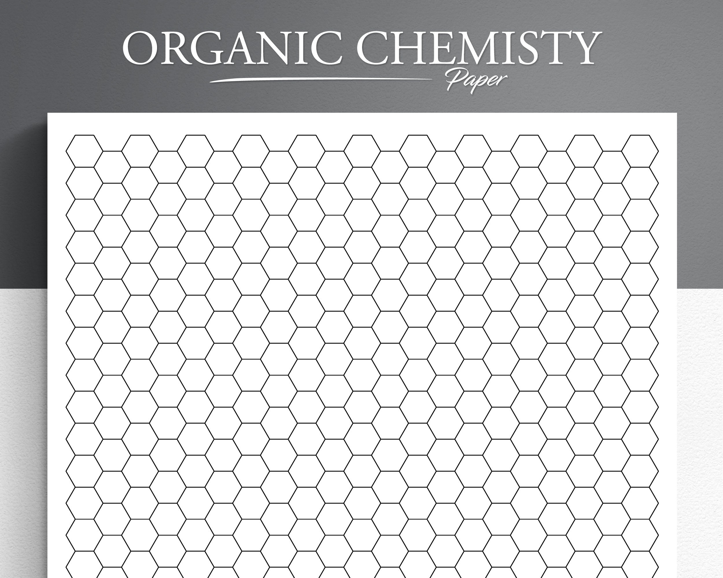Printable Organic Chemistry Paper Hexagon Paper Hexagon Grid 
