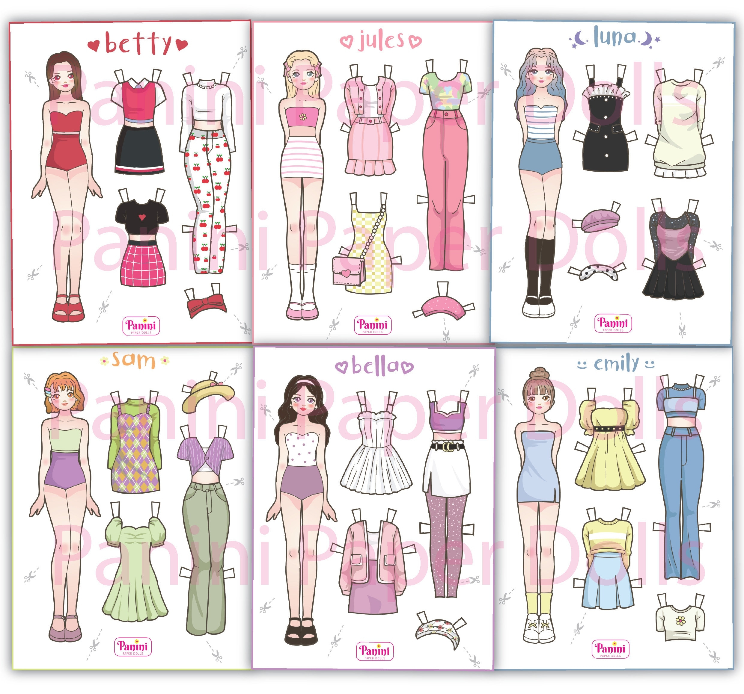 printable paper dolls and clothes