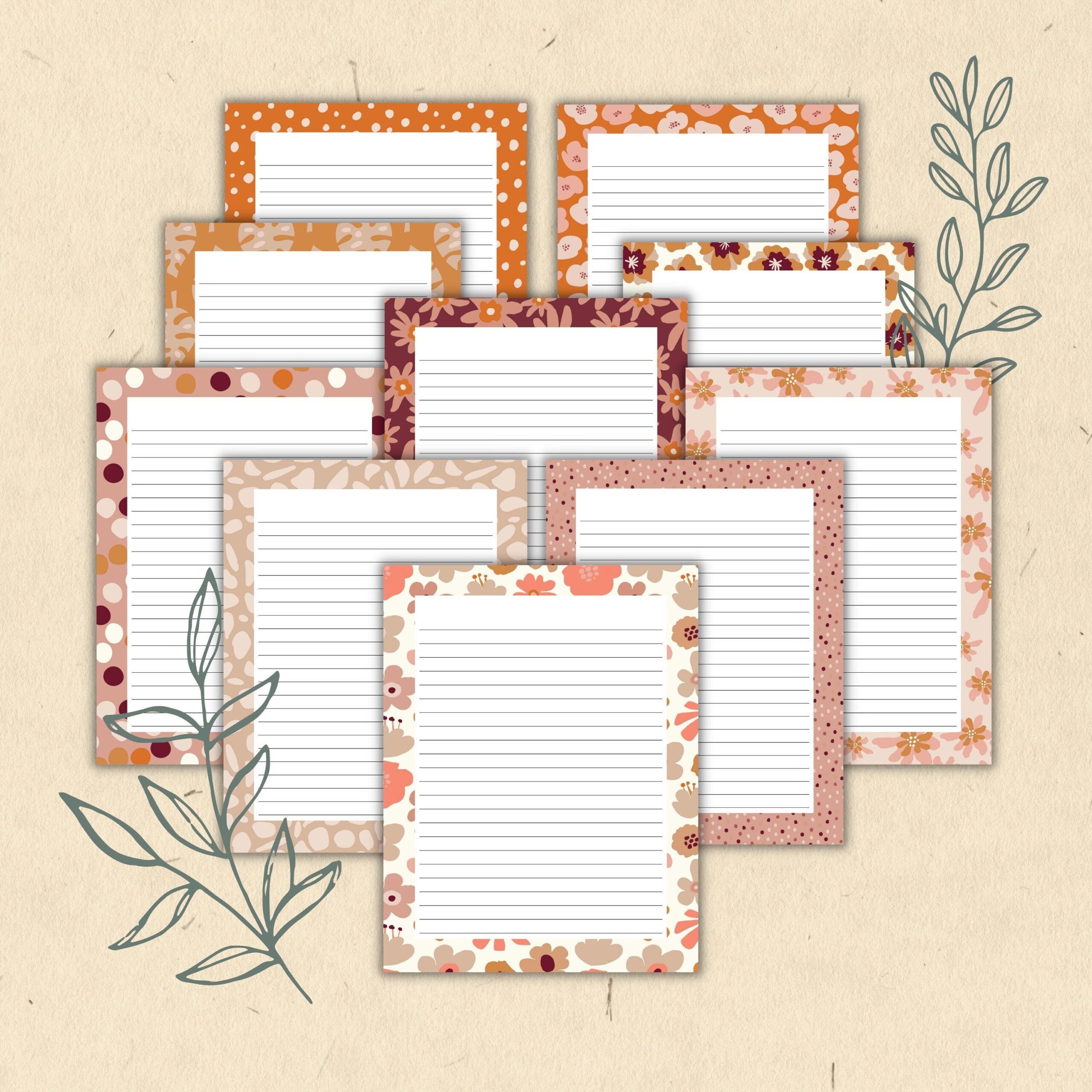 Printable Paper With Lines PDF U0026 PNG Printable Border Paper Lined 