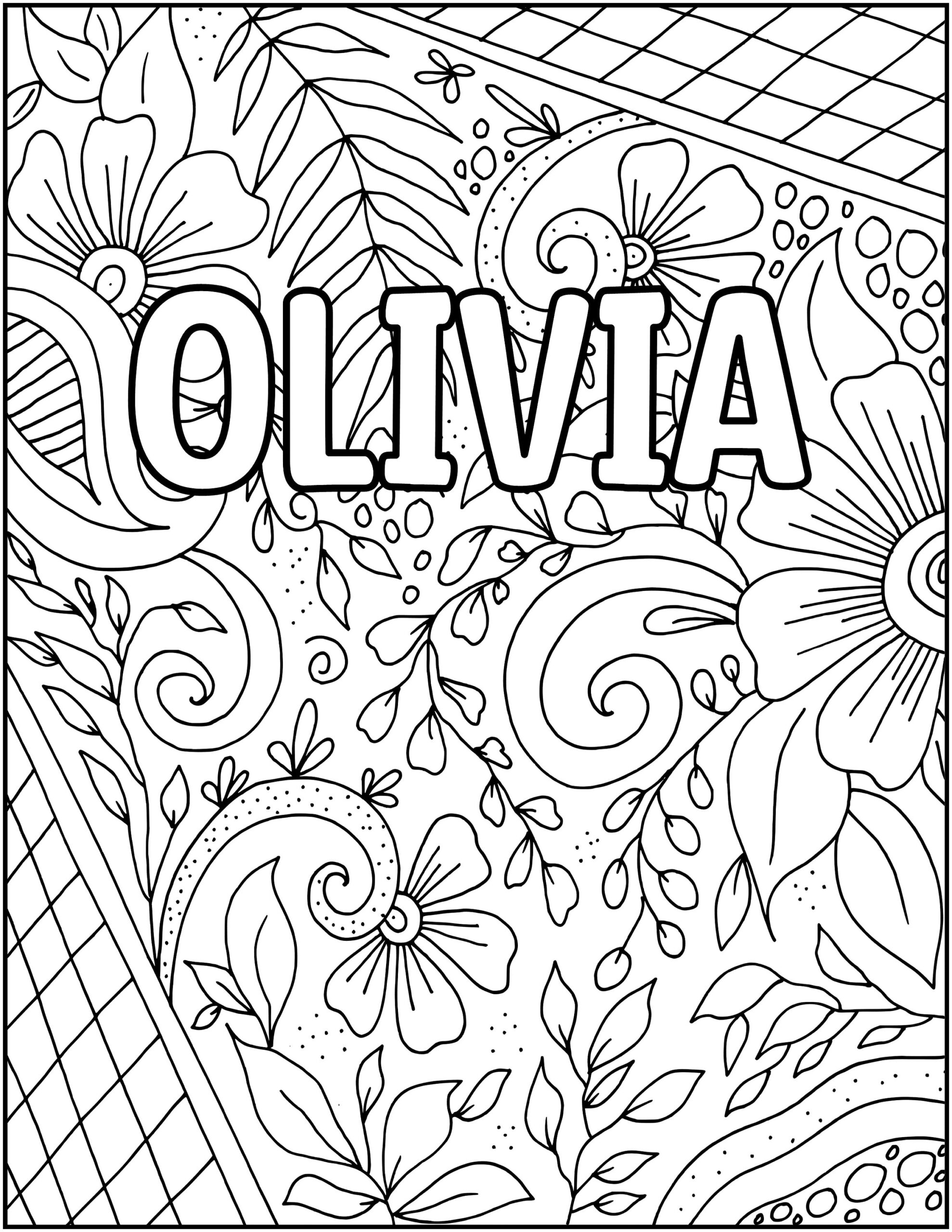 name coloring pages printable