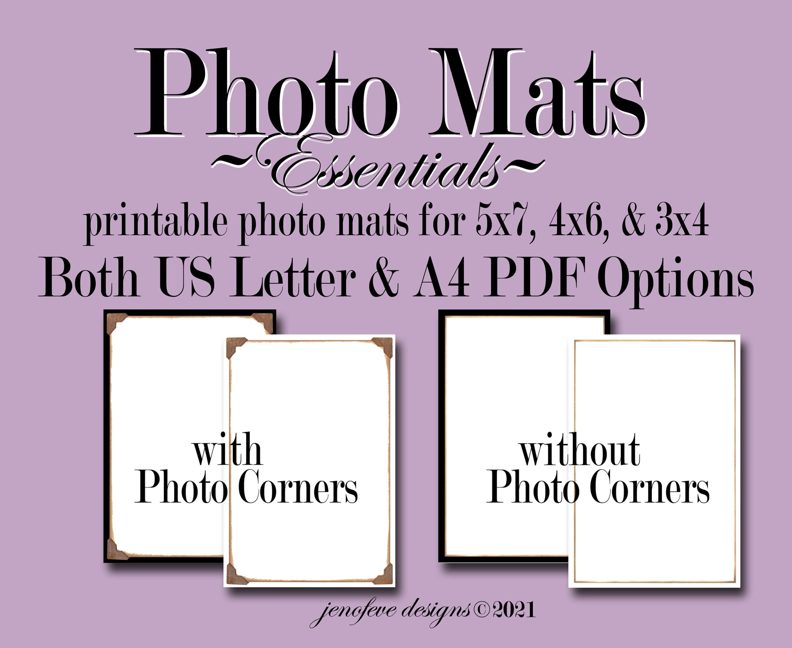Printable Photo Mat Etsy