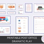 Printable Post Office Dramatic Play Pretend Play Digital Download 