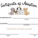 Printable Puppy Adoption Certificate Digital Download Birthday Party Certificate Adopt A Puppy Kids Party Poster Instant Download Etsy