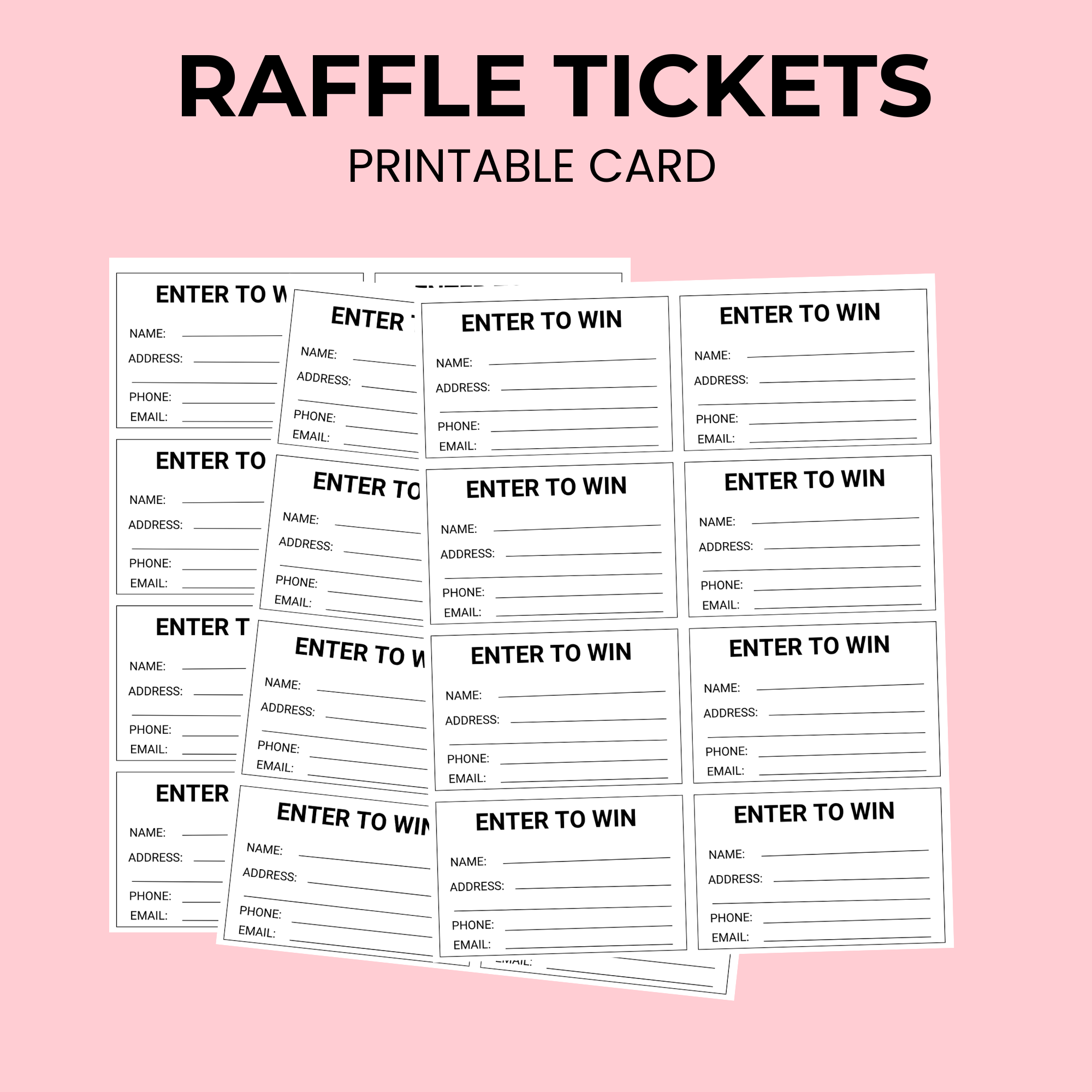 printable raffle ticket template
