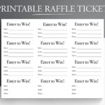 Printable Raffle Tickets Templates Free Shop On Pinterest