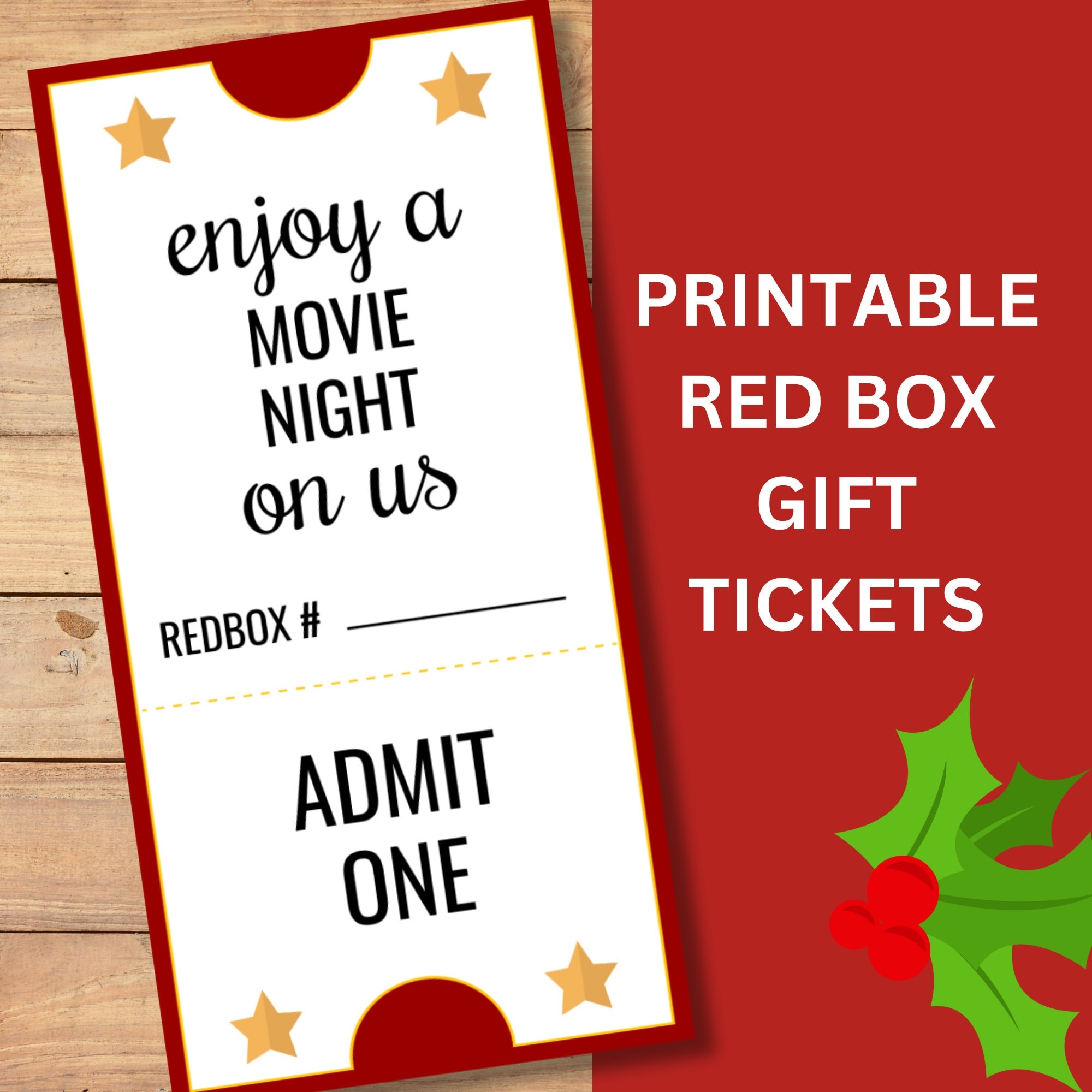 Printable Redbox Certificate Redbox Gift Card Teacher Appreciation Christmas Gift Etsy