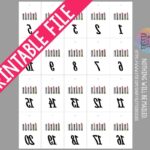 Printable Reverse U0026 Forward Numbers 1 100 Facebook Live Sales Worksheets Library