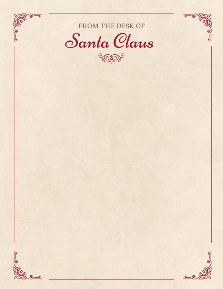 Printable Santa Letter Shop