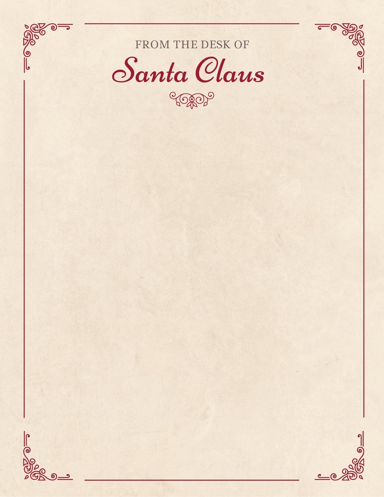 Printable Santa Letter Shop