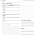 Printable Sewing Planner Hooked On Sewing