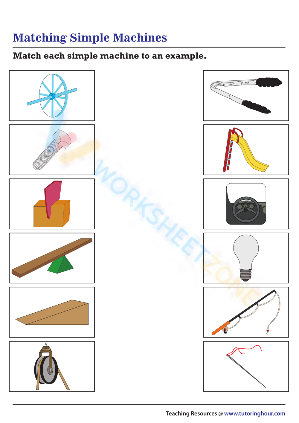 Printable Simple Machines Worksheets Download