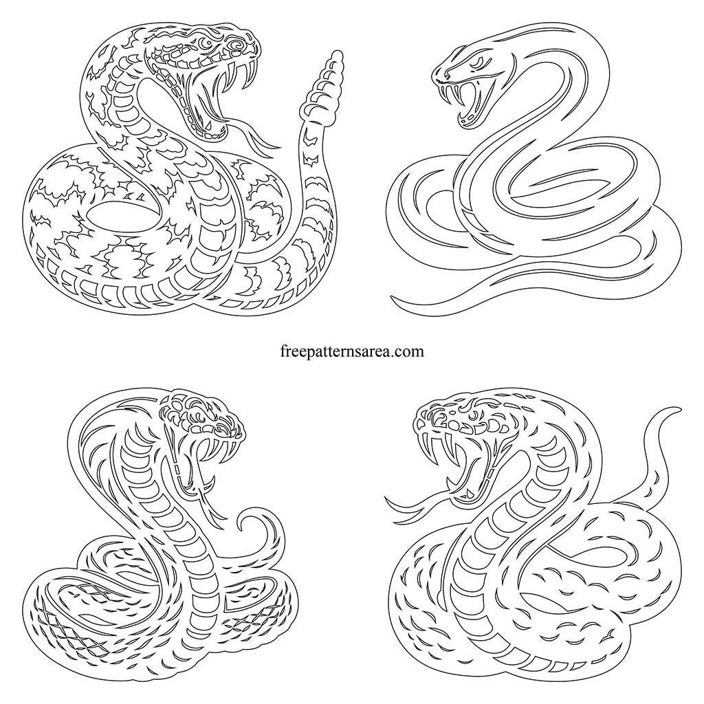 Printable Snake Outline Templates Free PDF FreePatternsArea Printable Snake Outline Templates Free PDF FreePatternsArea