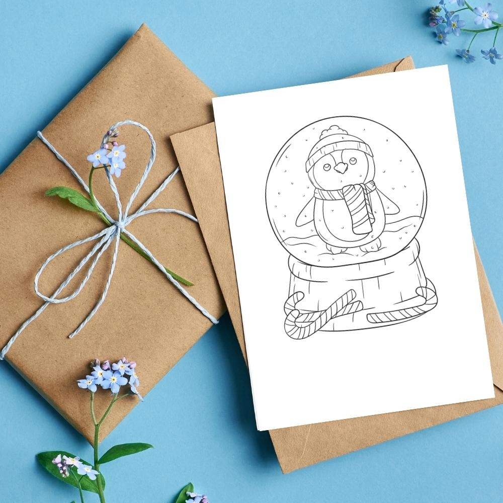 Printable Snow Globes