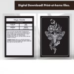 Printable Spell Cards Dnd 5e PDF Fillable Digital Download Dungeons And Dragons Etsy
