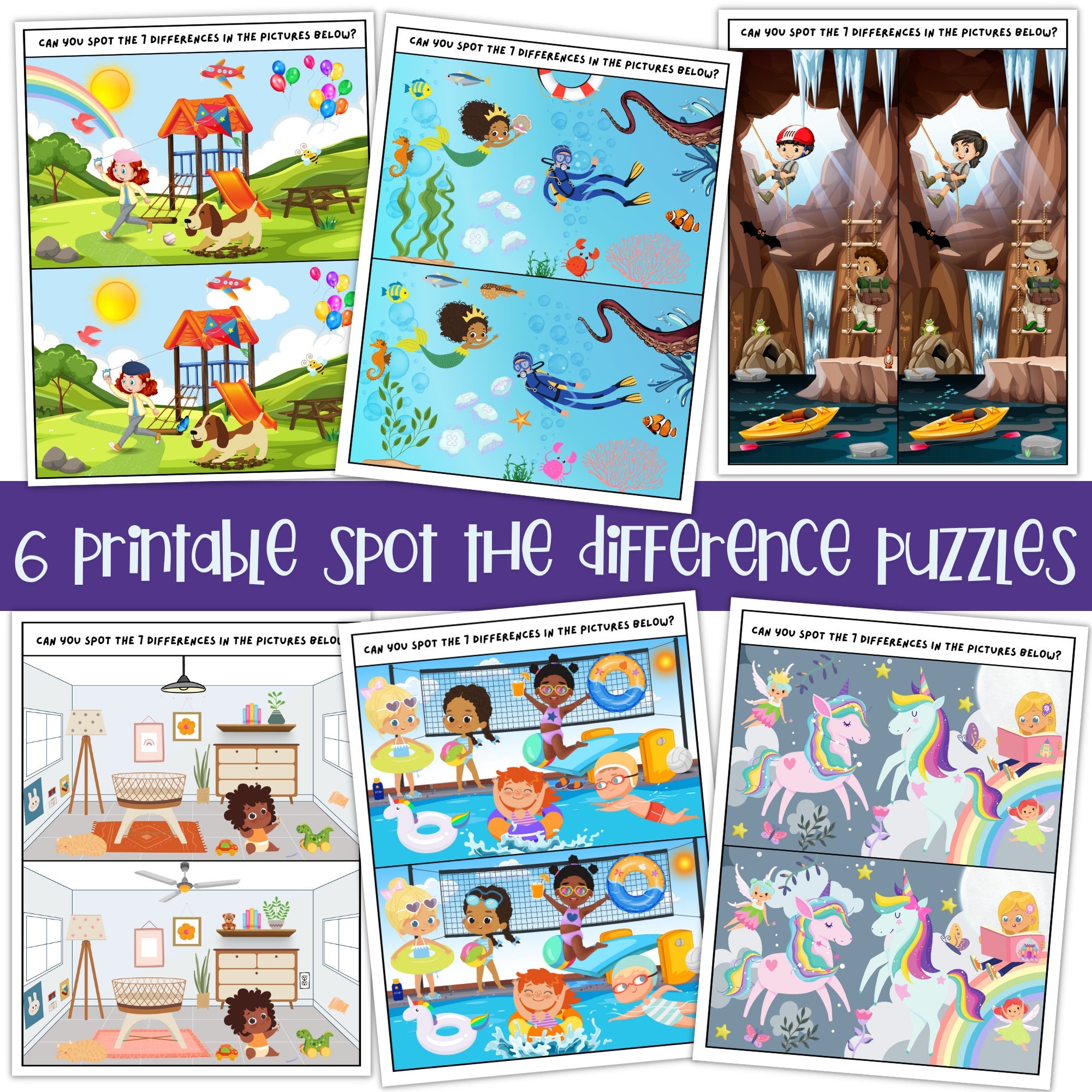 printable spot the difference puzzles for adults