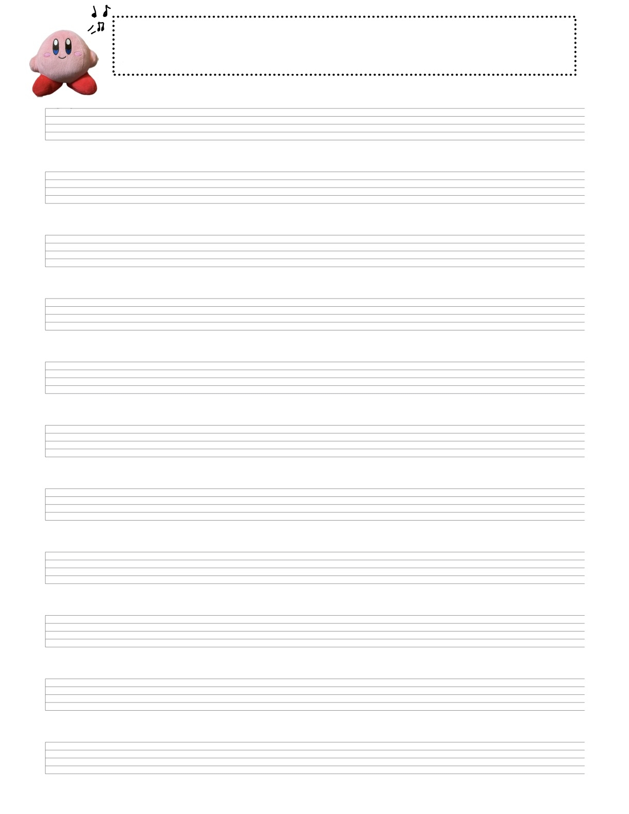 Printable Staff Paper With Bar Lines Notability Gallery