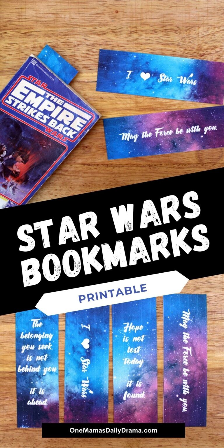 Printable Star Wars Bookmarks With Quotes From