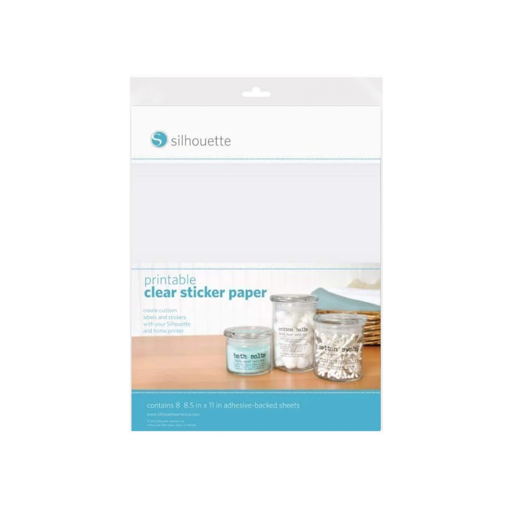 silhouette printable clear sticker paper