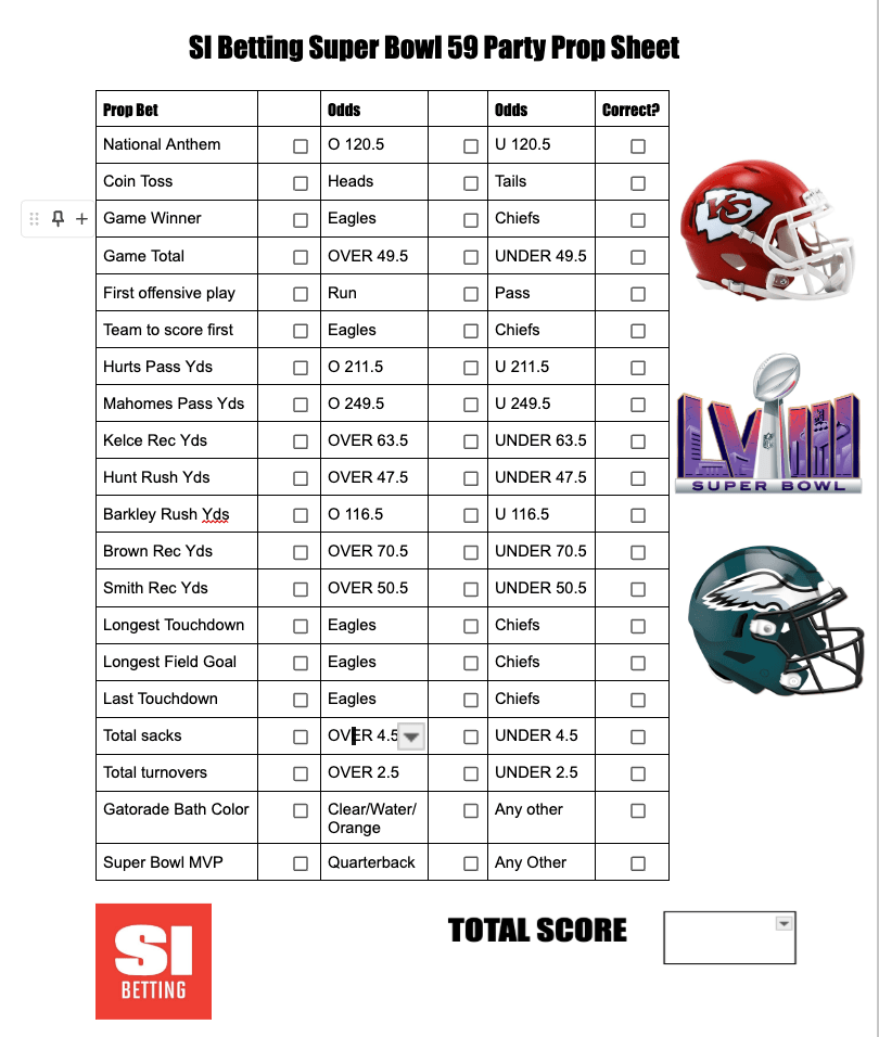 printable super bowl prop bets 2020
