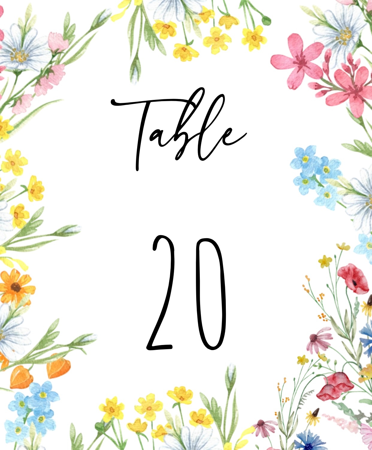 free printable table numbers 1 20 free printable table numbers 1 20