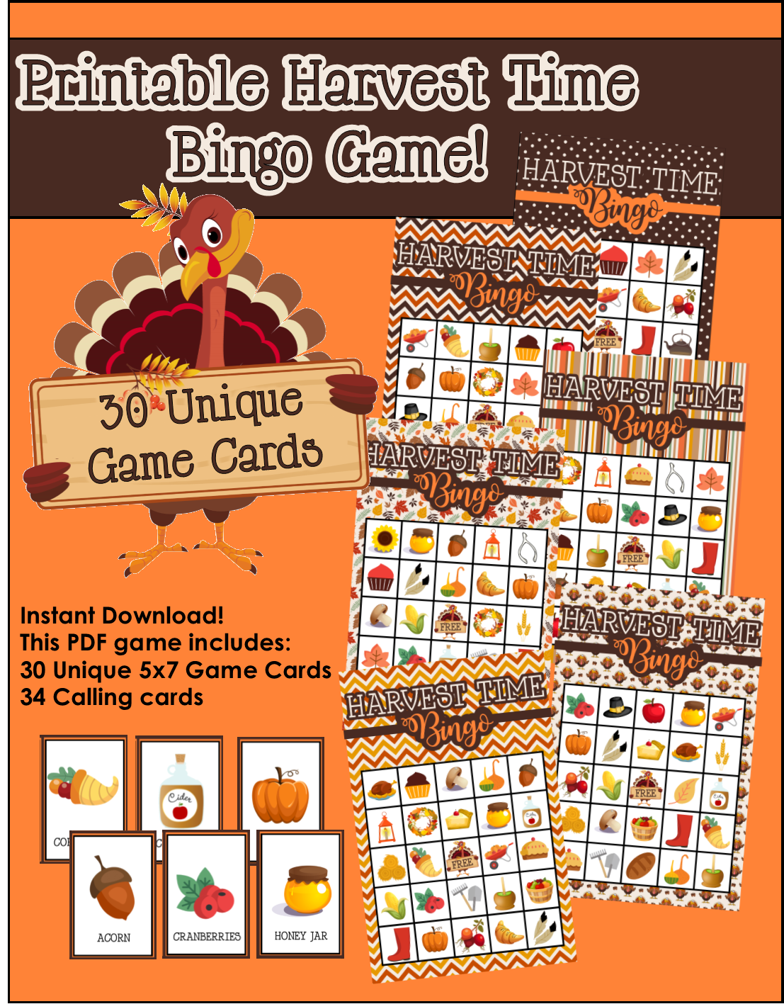 family thanksgiving games printables