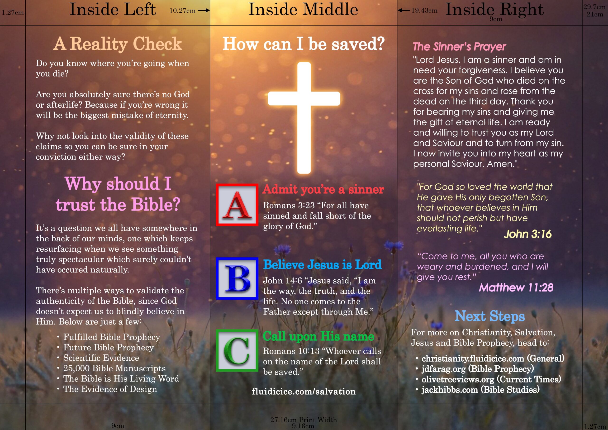 abc s of salvation printable