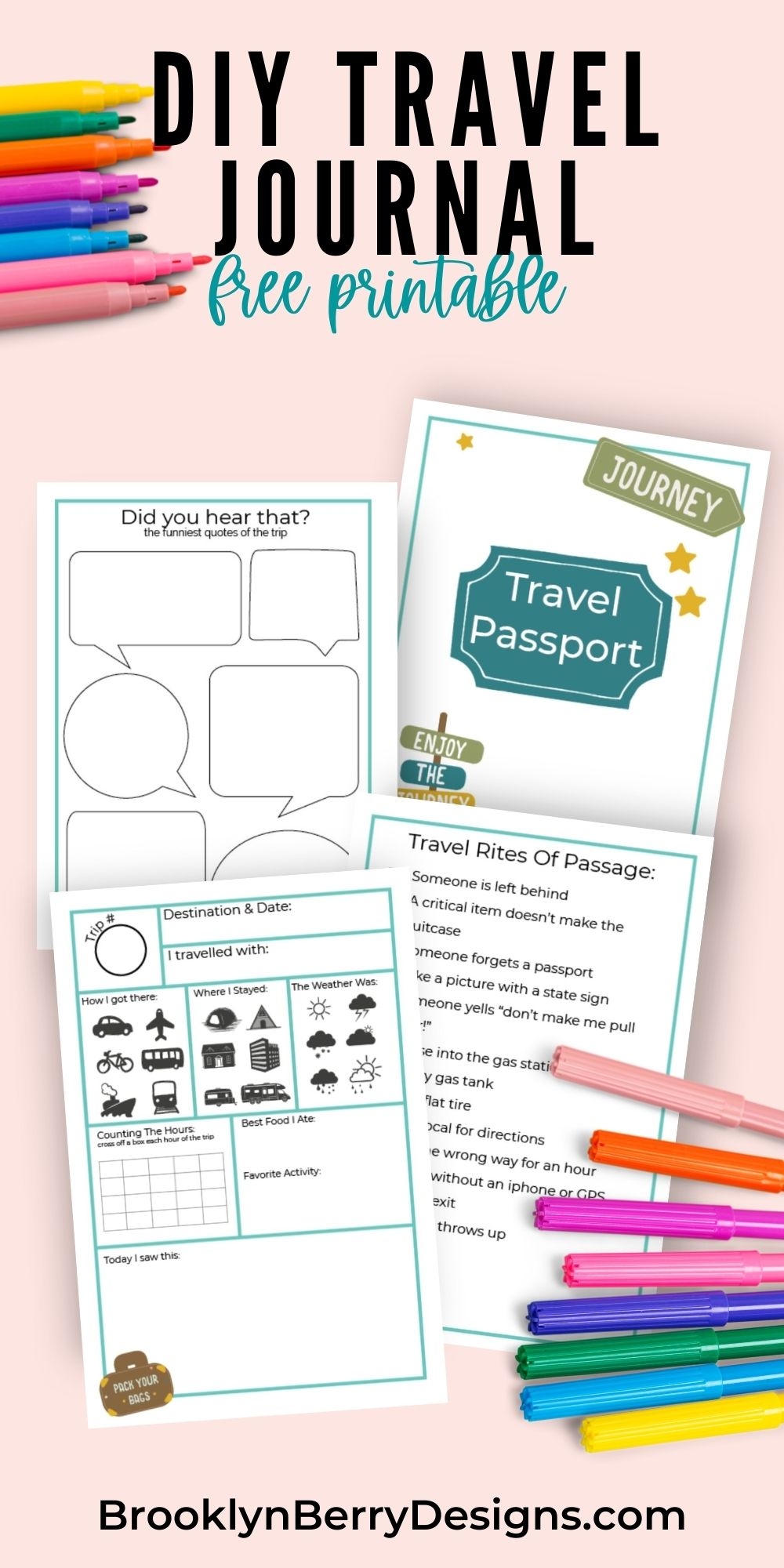 printable journal pages for kids