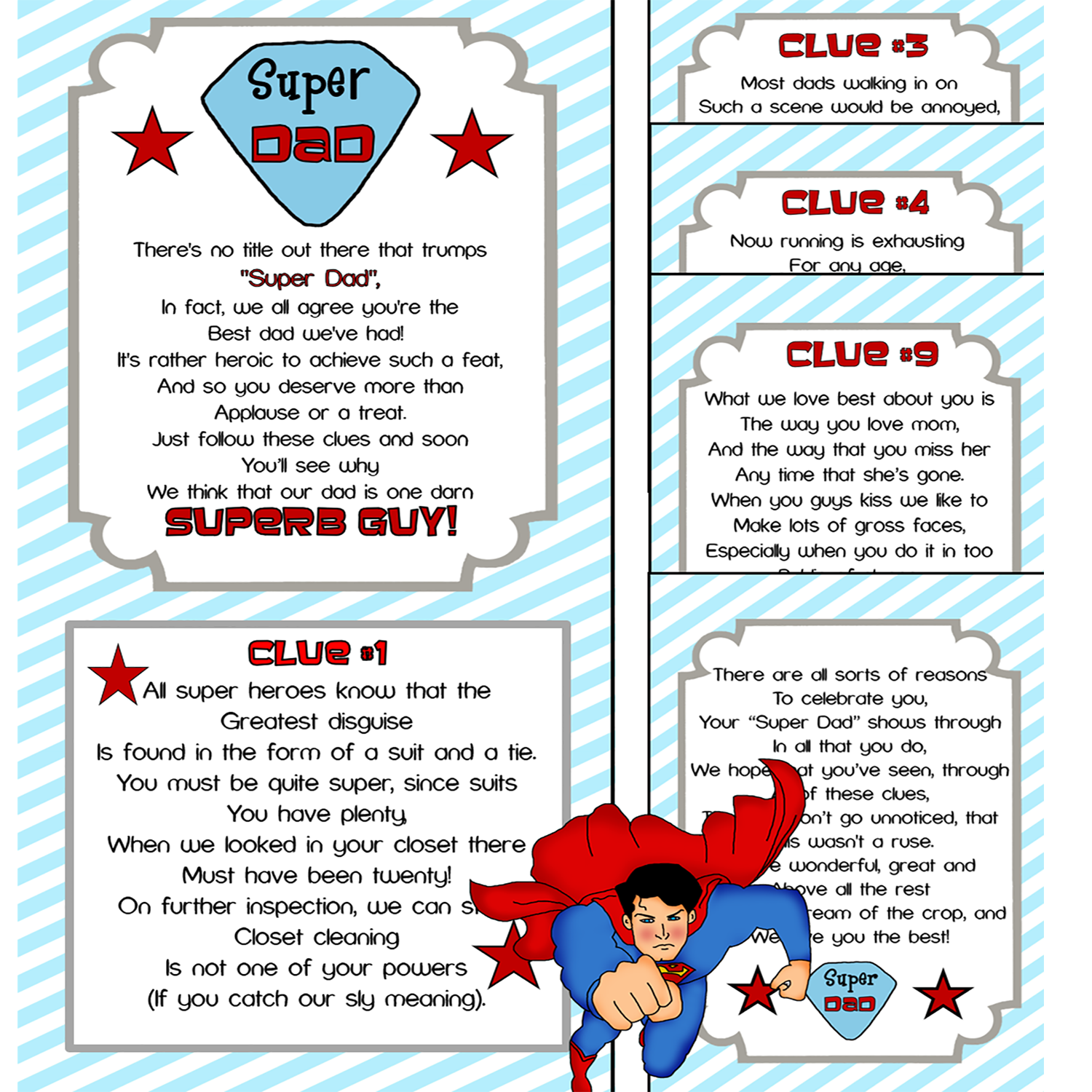 printable treasure hunt clues