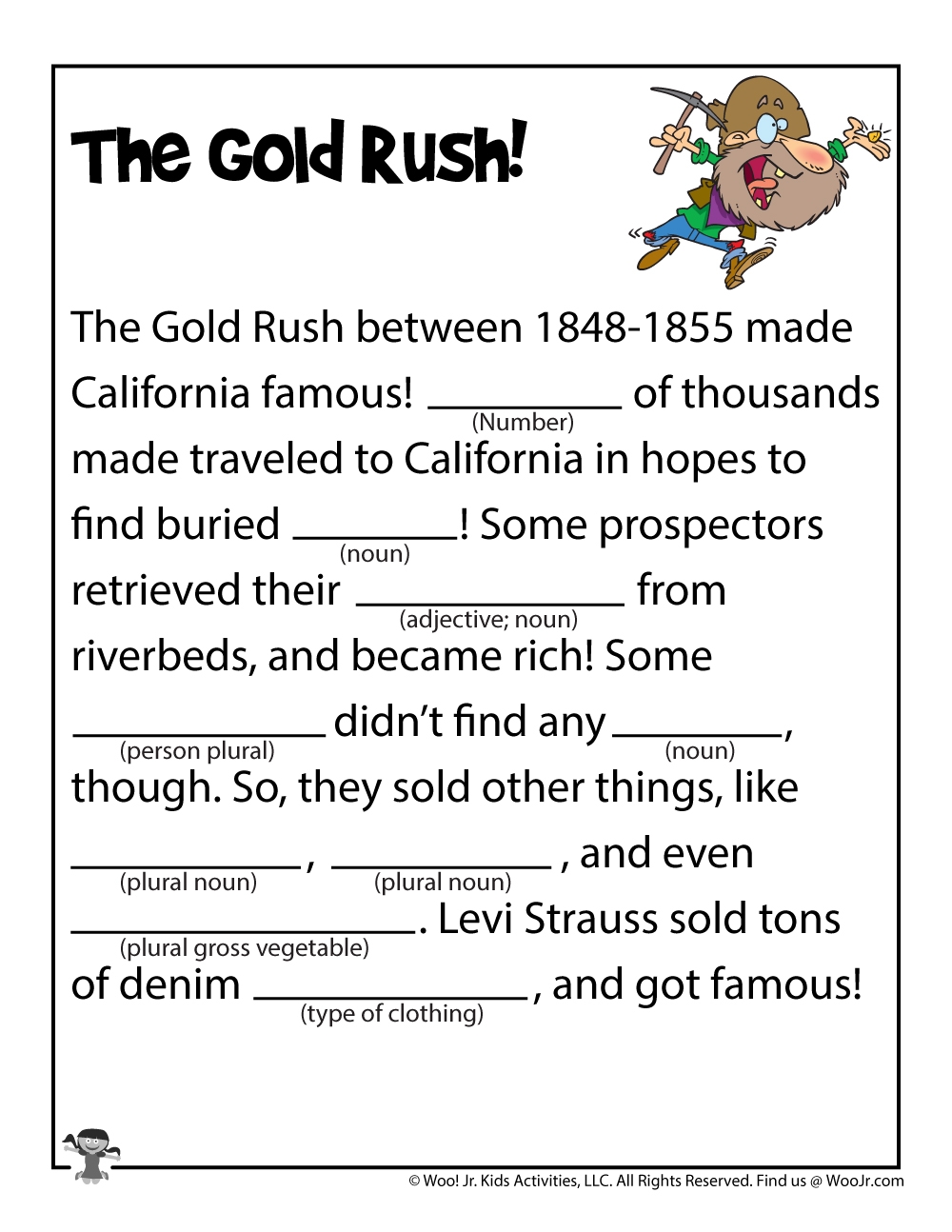 funny fill in the blank stories printable