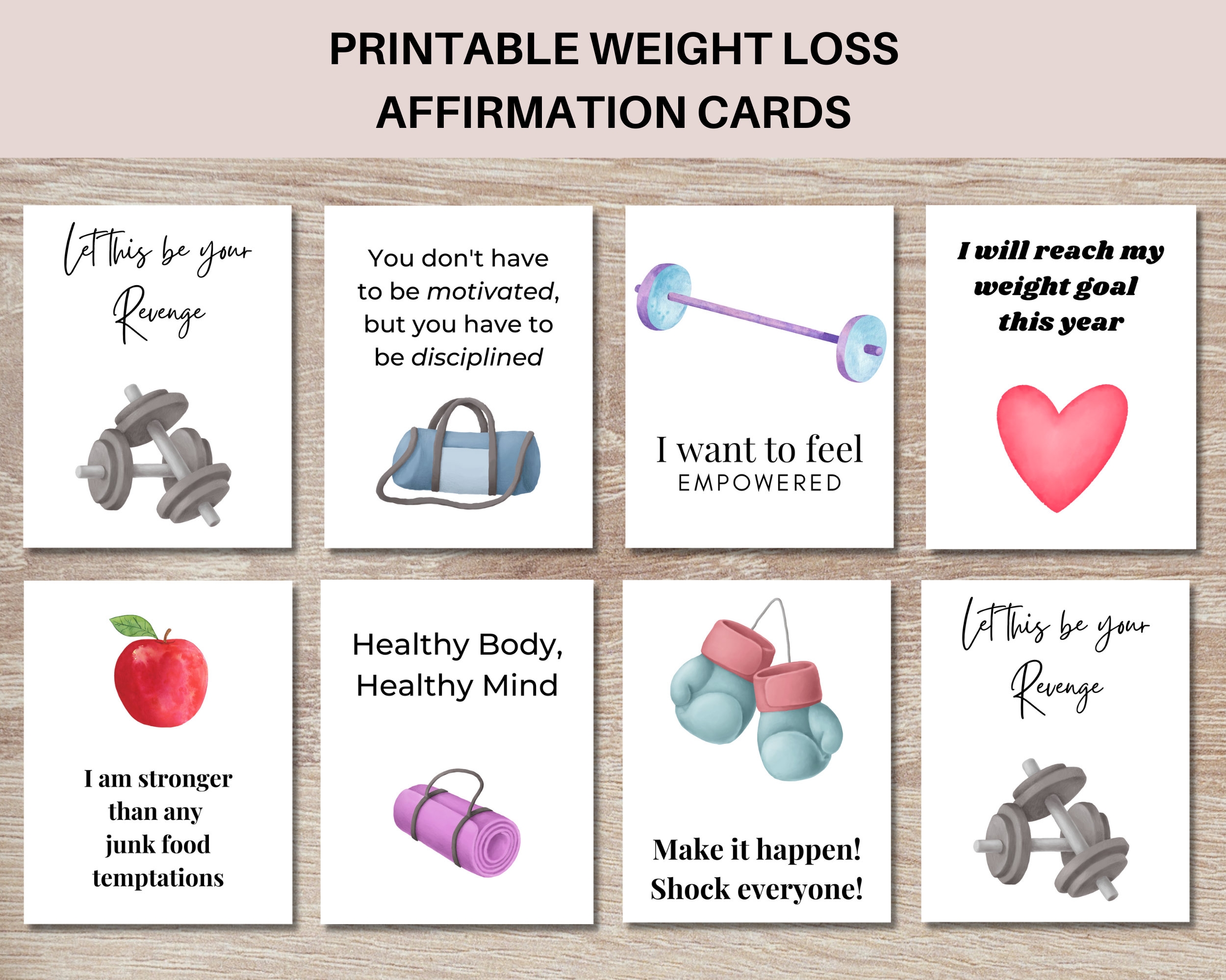 Printable Weight Loss Motivation Cards Weight Loss Affirmation Cards Daily Weight Loss Affirmation Cards Etsy Printable Weight Loss Motivation Cards Weight Loss Affirmation Cards Daily Weight Loss Affirmation Cards Etsy