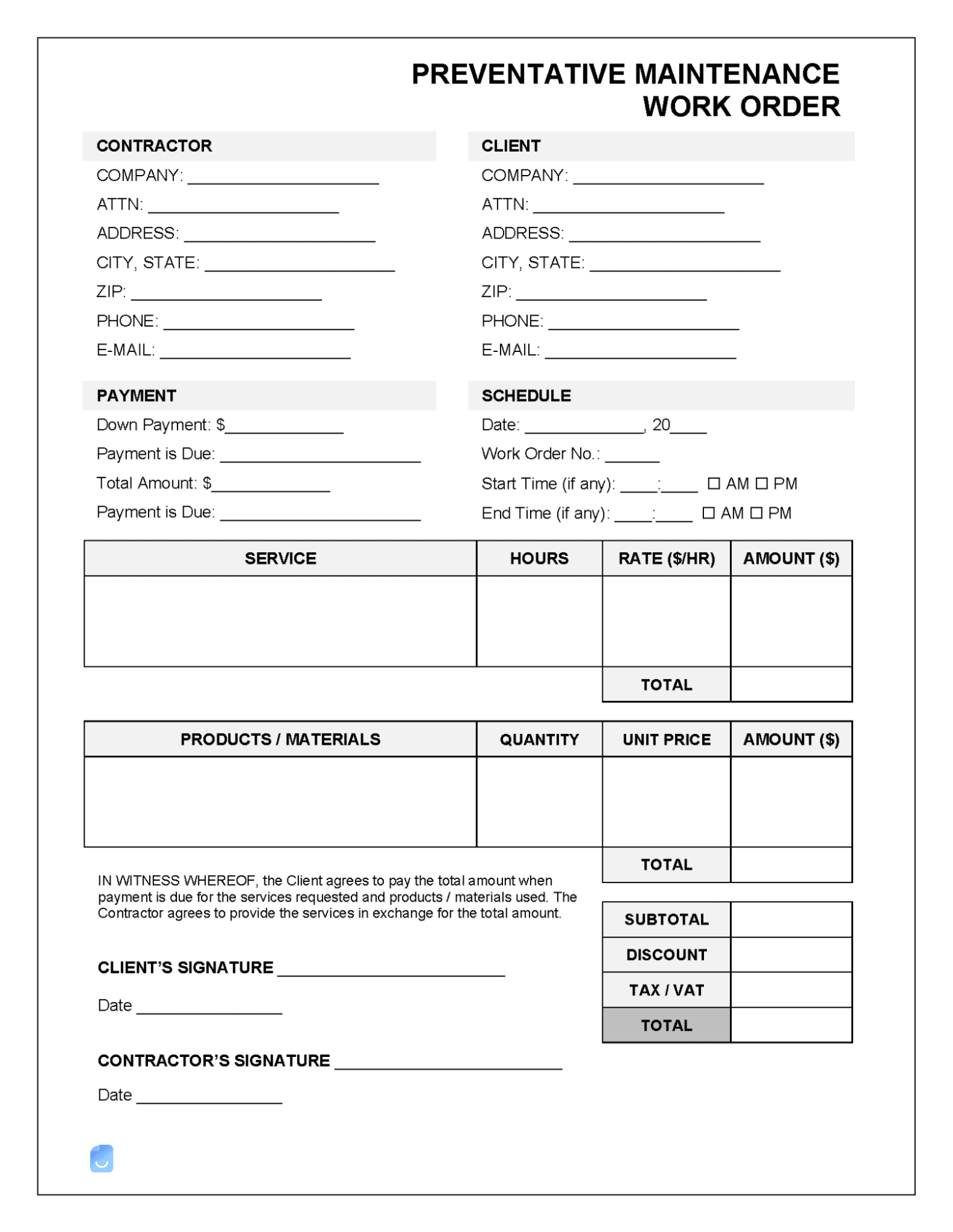 Printable Work Order Templates To Manage Your Work Orders Monday Printable Work Order Templates To Manage Your Work Orders Monday