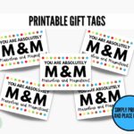 PRINTABLE You Are Absolutely Marvelous And Magnificent Candy Gift Tags Appreciation For Staff Candy PDF Gift Tag Mu0026M Tags Chocolate Etsy
