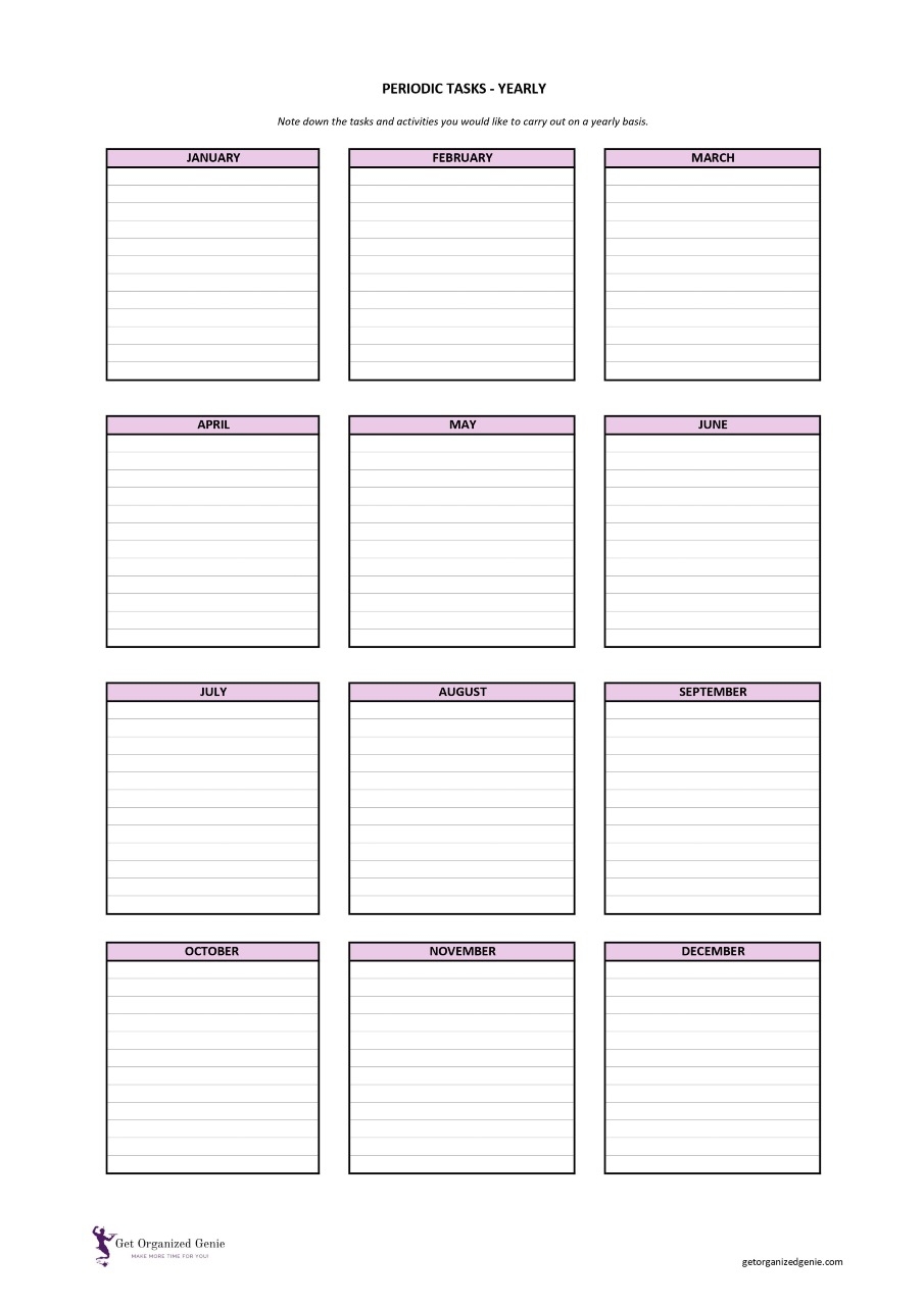 Printables To Organize Your Life Worksheets Library