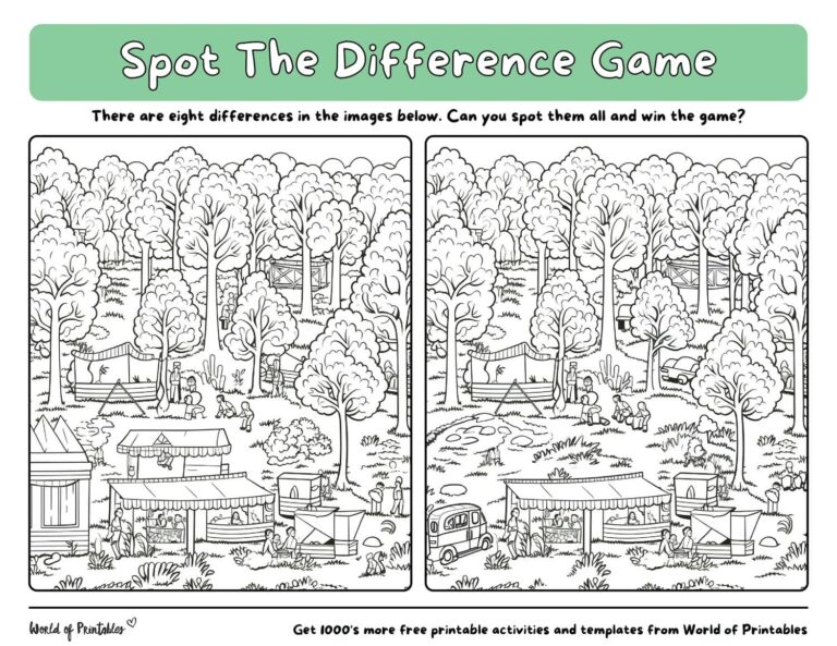 Products Printable 100 Hidden Object Picture Puzzles Activity Worksheets Library