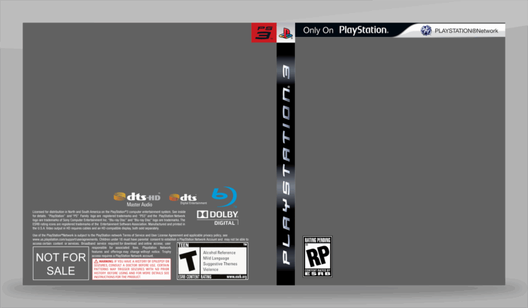 PS3 Game Cover Template OLD By Saikuro On DeviantArt