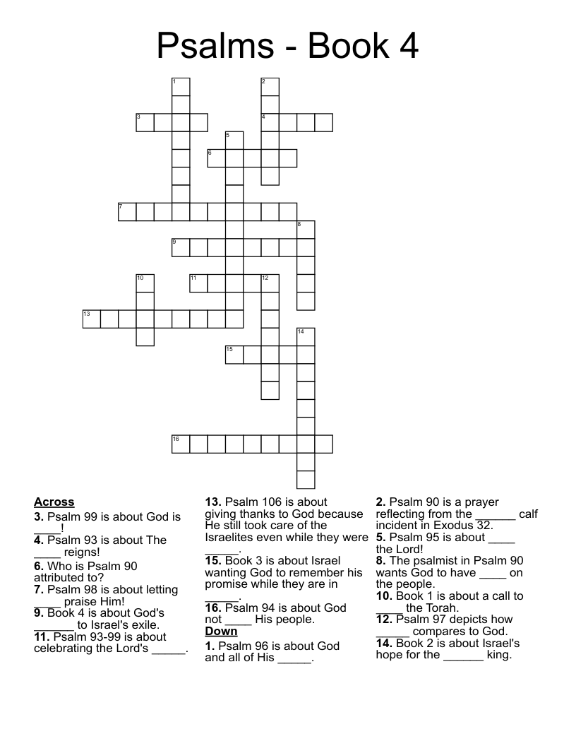 free printable word search psalm 95