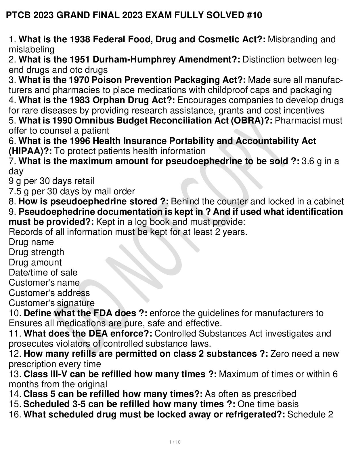 ptcb practice exam 2018 printable