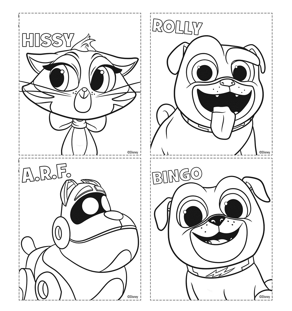 Puppy Dog Pals Coloring Pages Best Coloring Pages For Kids